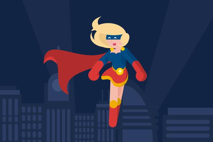 Super Woman Illustration vector