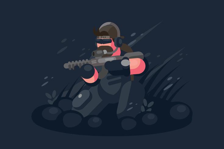 Navy Seal Illustration vector