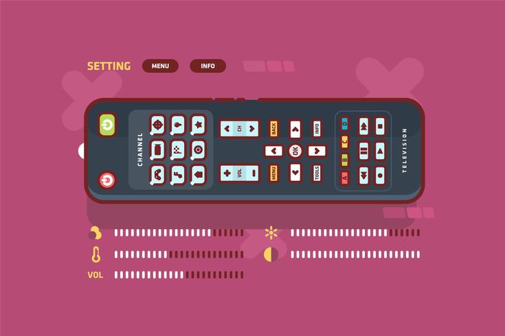 Tv Remote Illustration vector