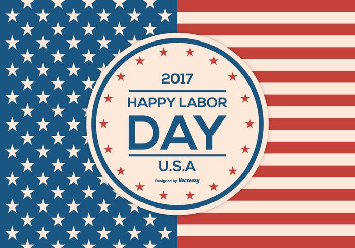 Labor Day 2017 Background vector