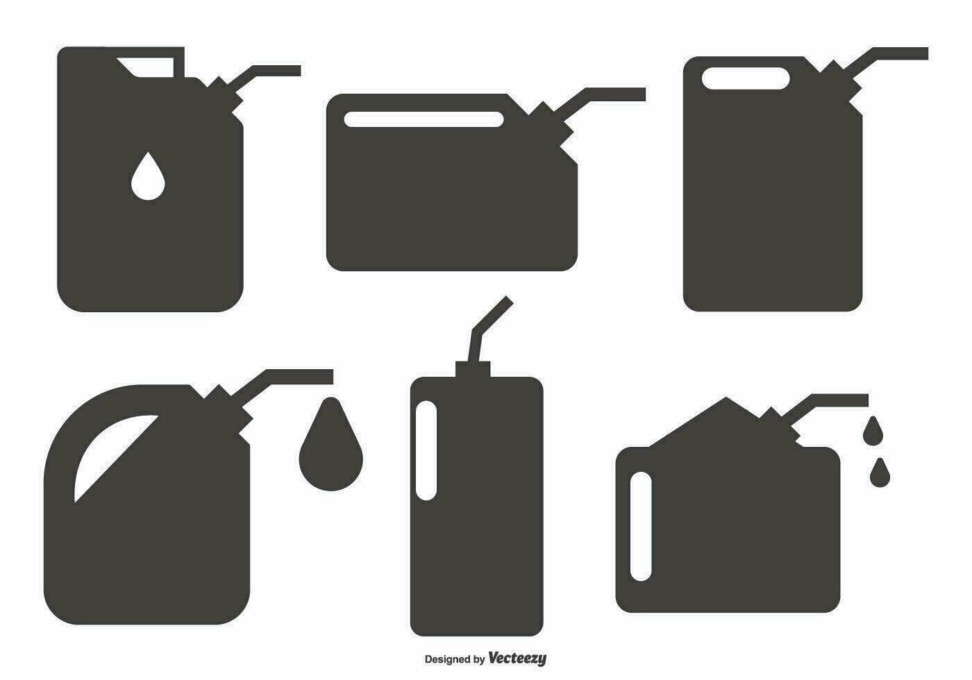 GreaserOil Can Shapes Collection vector