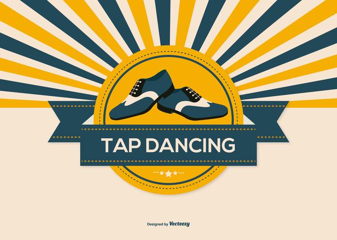 Ilustración de estilo retro Tap Dance vector