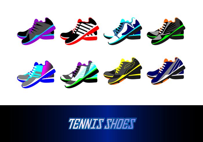 Zapatillas de tenis gratis Vector