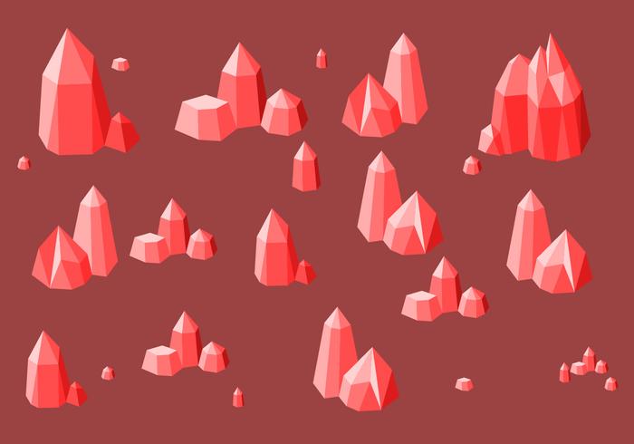 Red Quartz Free Vector