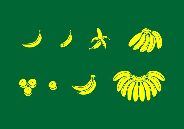 Banana Solid Icon Free Vector