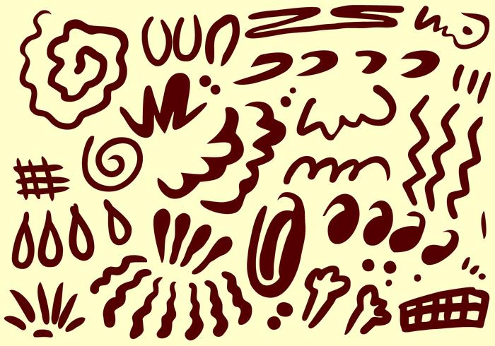 Cualquier forma básica de Squiggle Free Vector