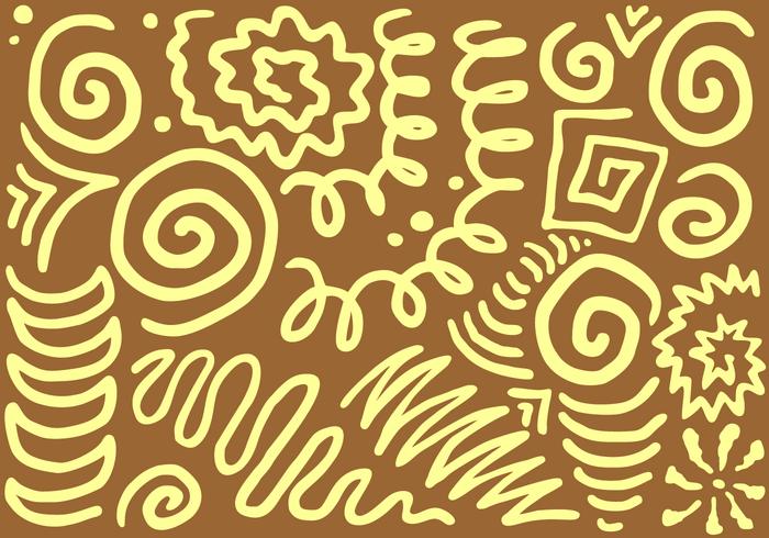 Complicated Squiggle Free Vector