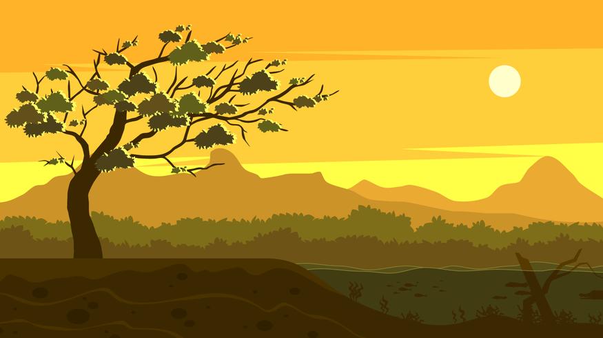 Gum Tree In The Wild Vector 