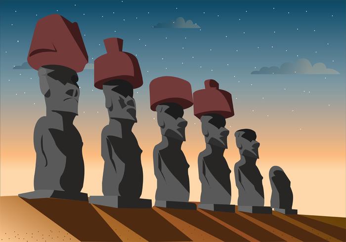 Easter Island Vector Art