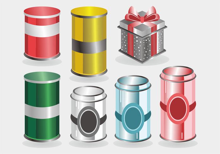 Tin Box Vector Pack