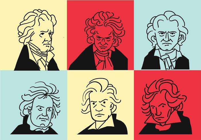 Arte vectorial de Beethoven vector