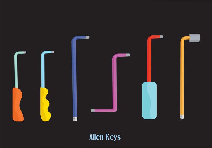 Paquete de vectores Allen Key