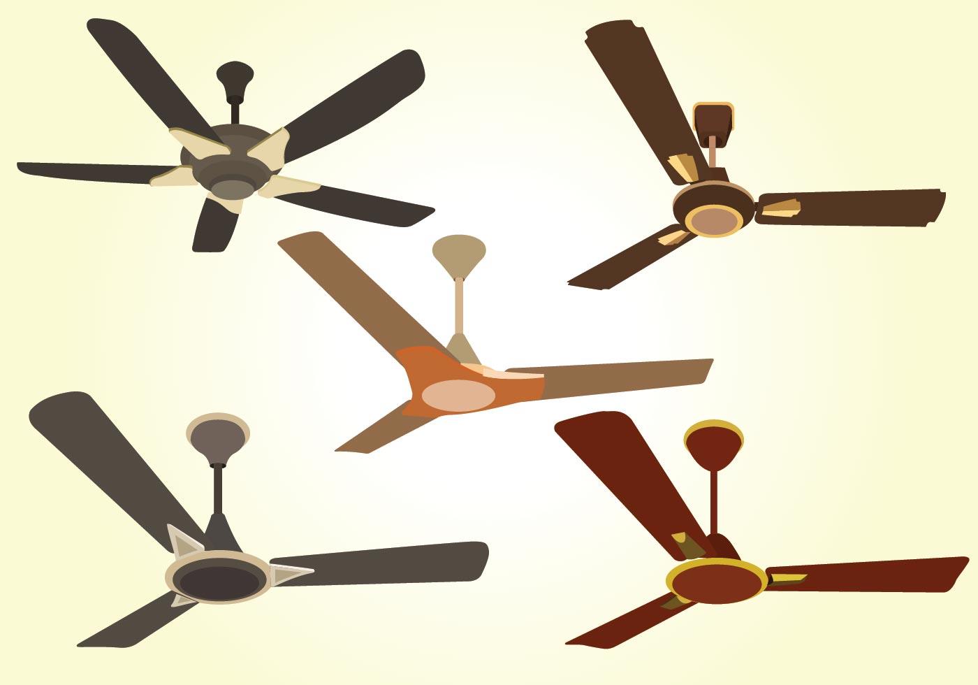 Ceiling Fan Vector Pack 172592 Vector Art at Vecteezy