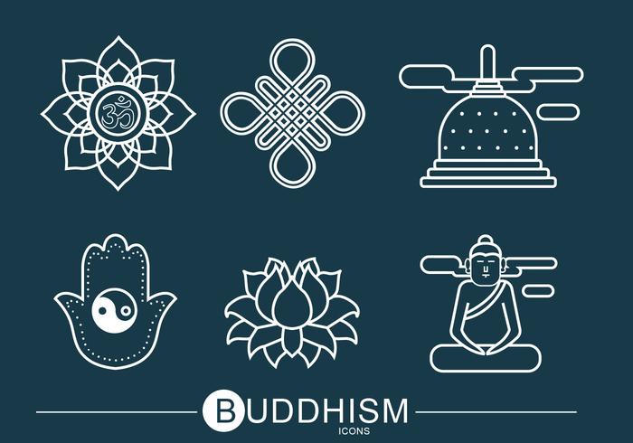 Buddhism Icon Vector Pack