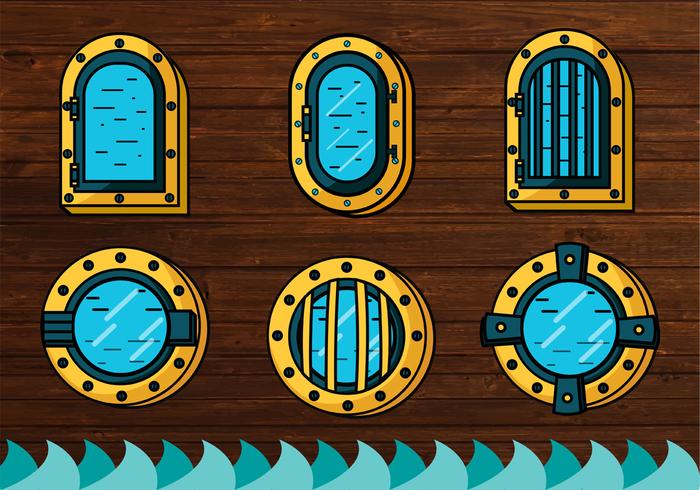 Ship Window Vector Design