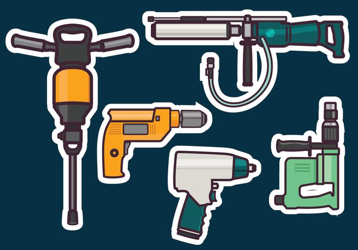 Pneumatic Drill Vector Pack