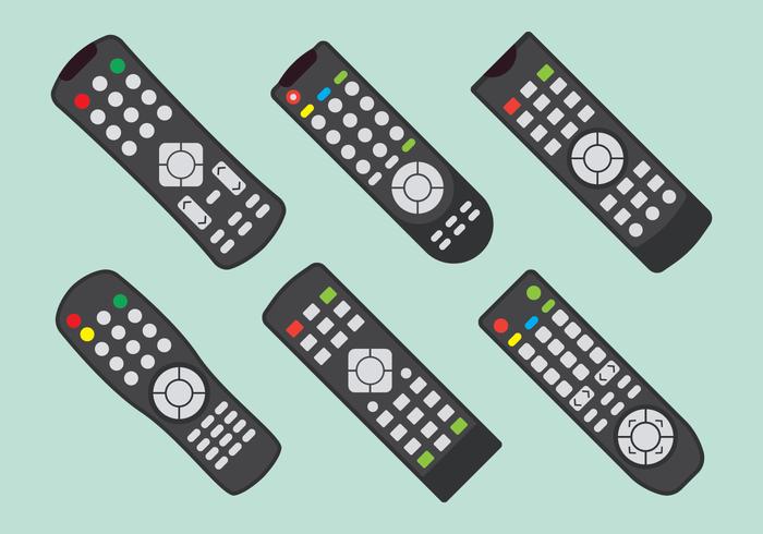 TV Remot Control Set vector