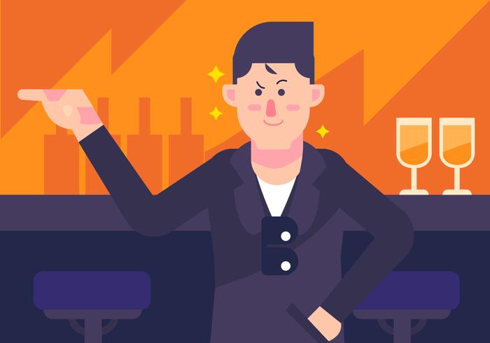 Greaser In Bar vector