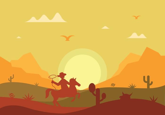 Ilustración de vector de silueta Gaucho