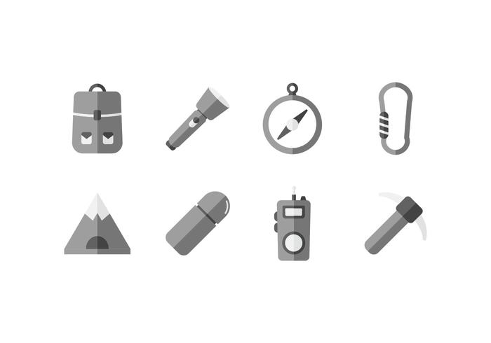 Cavern explorer tools icon vector