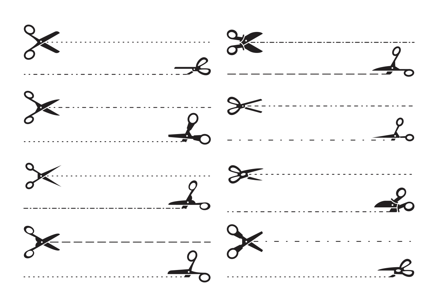 Scissors with Cut Lines Vector 172761 Vector Art at Vecteezy