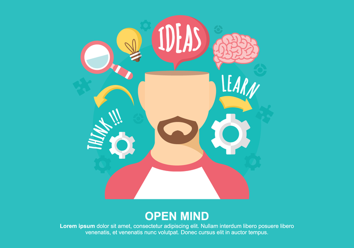 Open Mind Vector Illustration