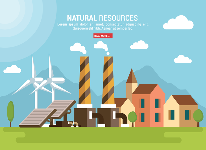 Natural Resources Vector Illustration