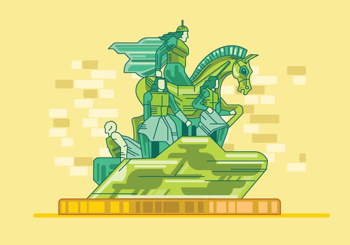 Monument to the Victory in Damascus, Syria vector