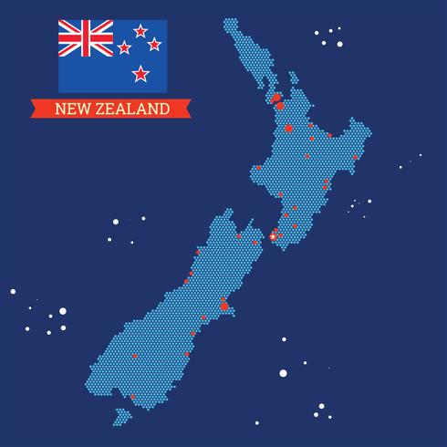 New Zealand Map vector