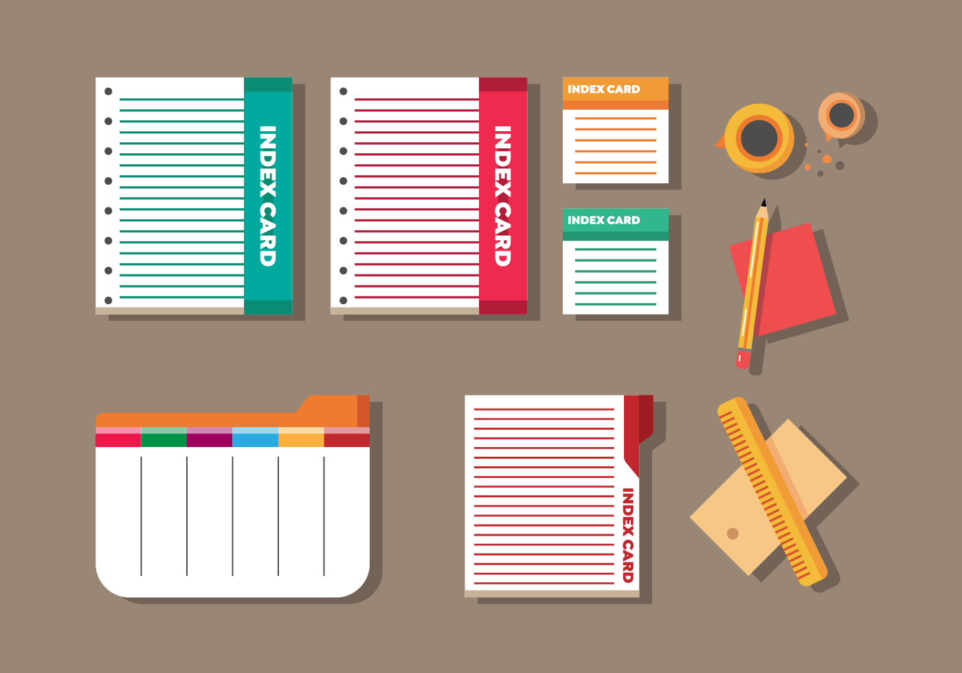 Index Card Vector 172879 - Download Free Vectors, Clipart Graphics