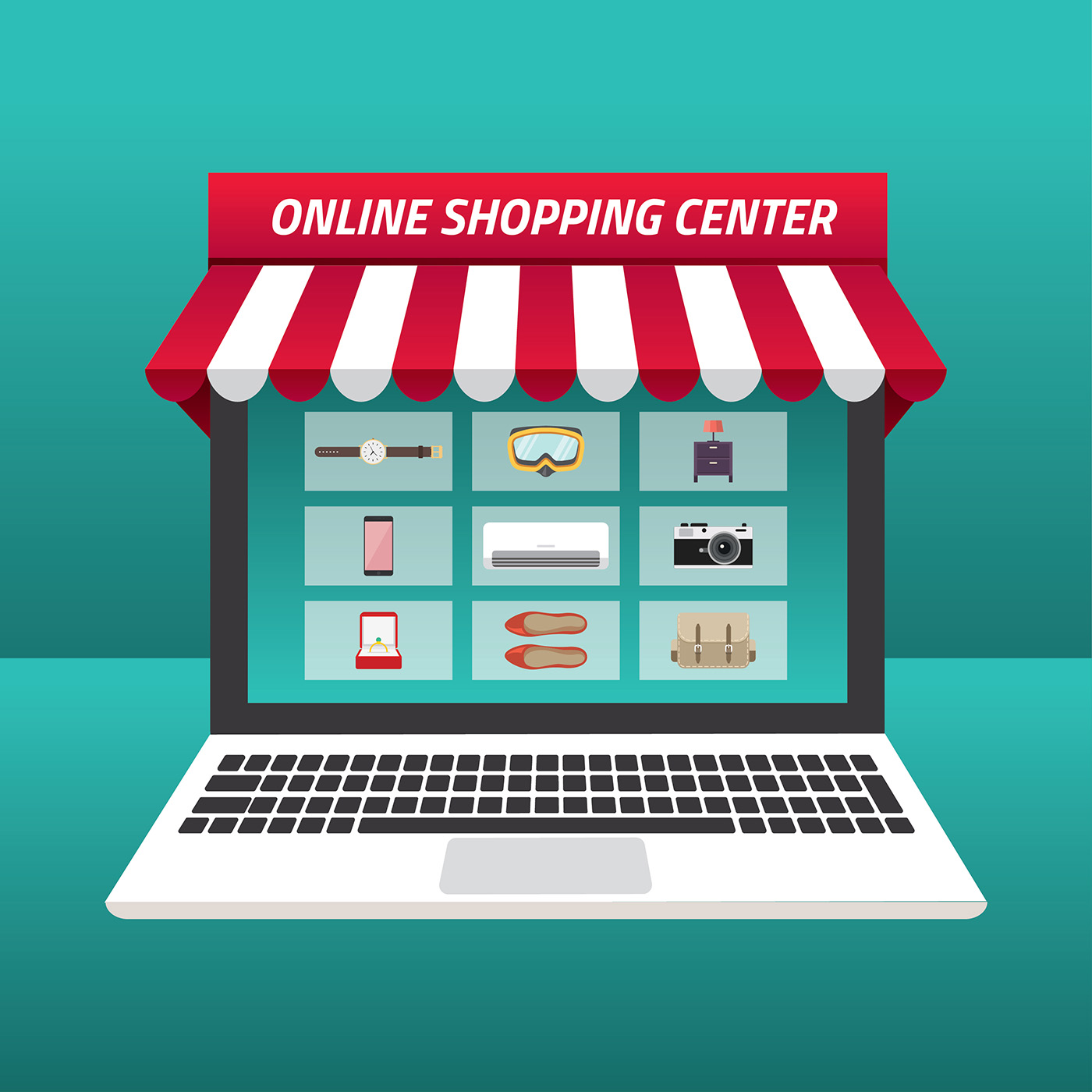  Online  Shopping  Center  Free Vector Download Free Vectors 