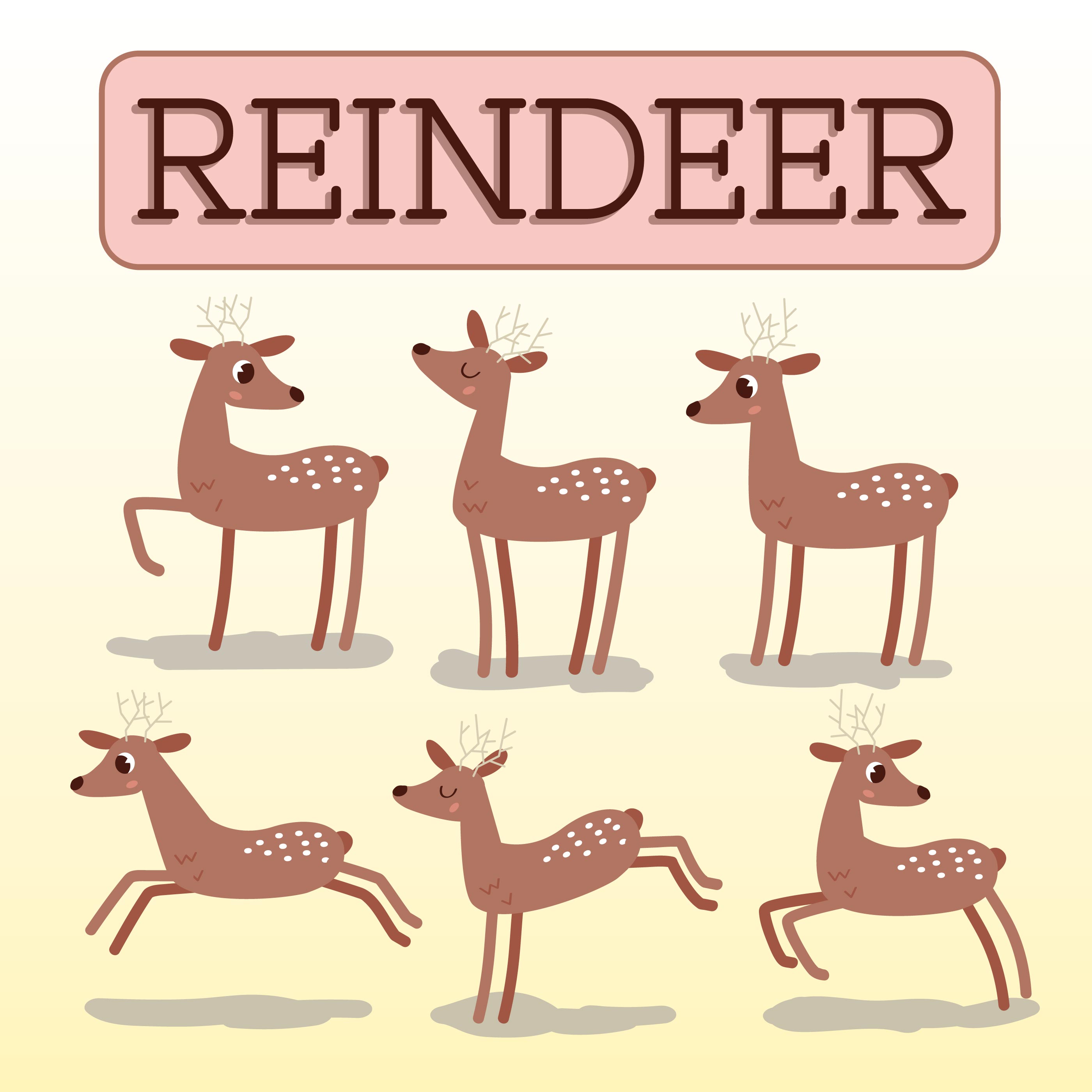 Download Reindeer Vector 172903 - Download Free Vectors, Clipart Graphics & Vector Art
