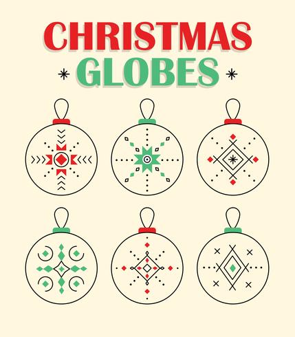 Free Christmas Globes Vector