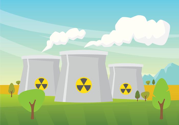 Nuclear Reactor Illustration vector