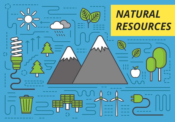 Ilustración de Vector de recursos naturales gratis