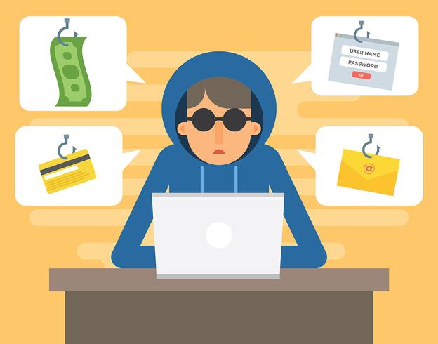 Phising Illustration vector