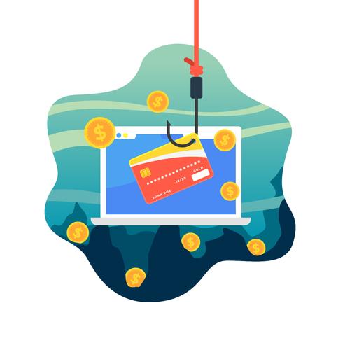 Tarjeta de crédito de Vector libre Phishing