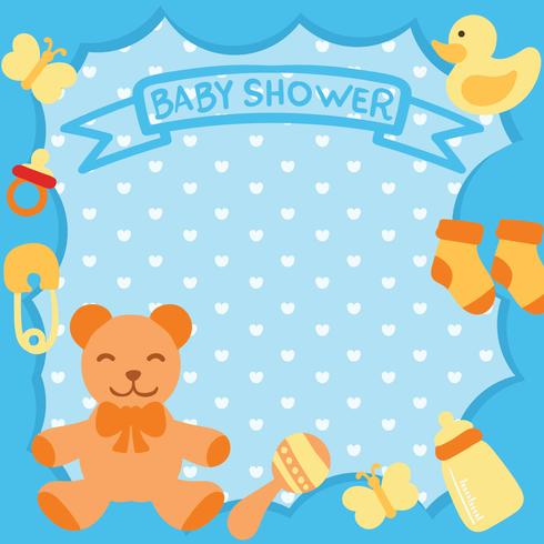 Invitación de la tarjeta de Baby Shower vector