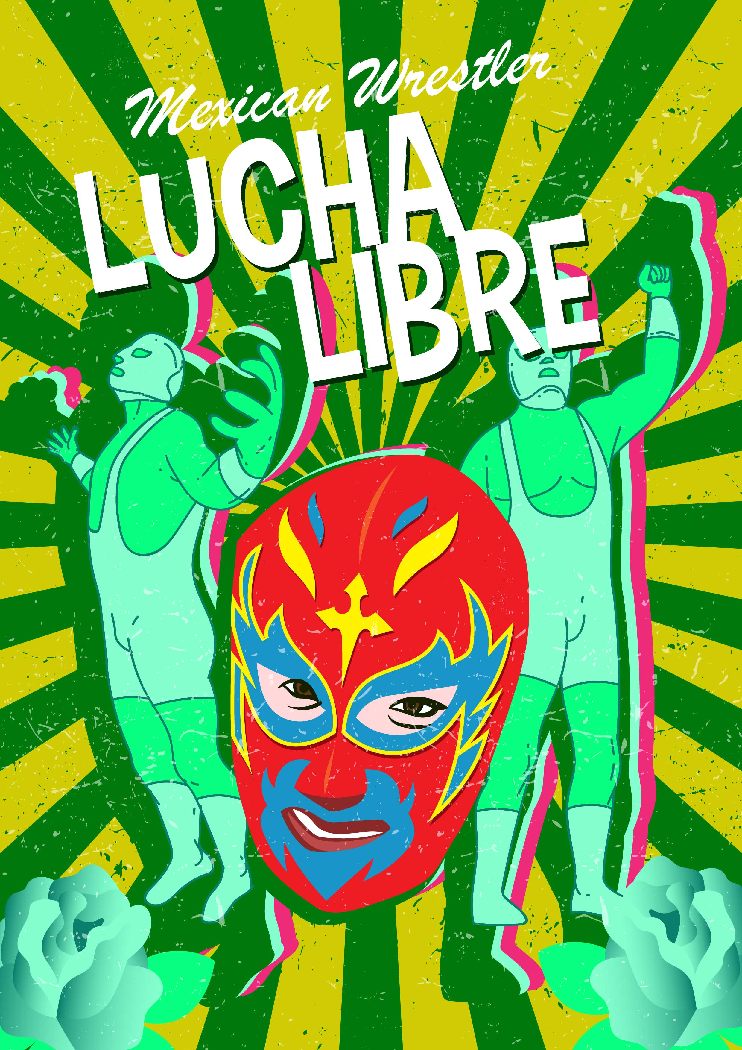 Mexican Wrestler Mask - Download Free Vector Art, Stock 