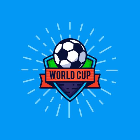 World cup logo badge vector