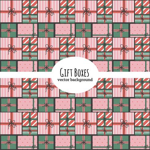 Gift Boxes Vector Background