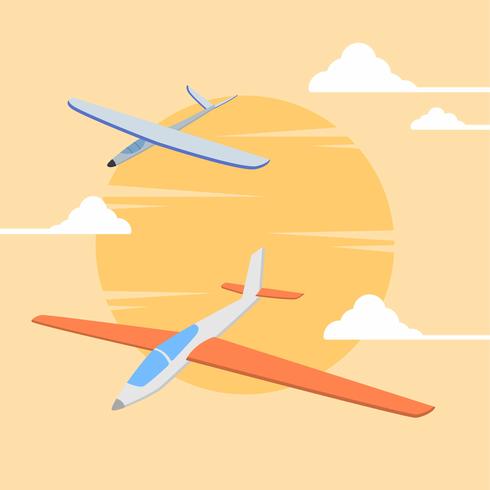 Flat Glider Vector