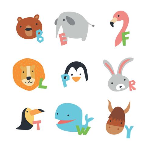 Animal Alphabet vector