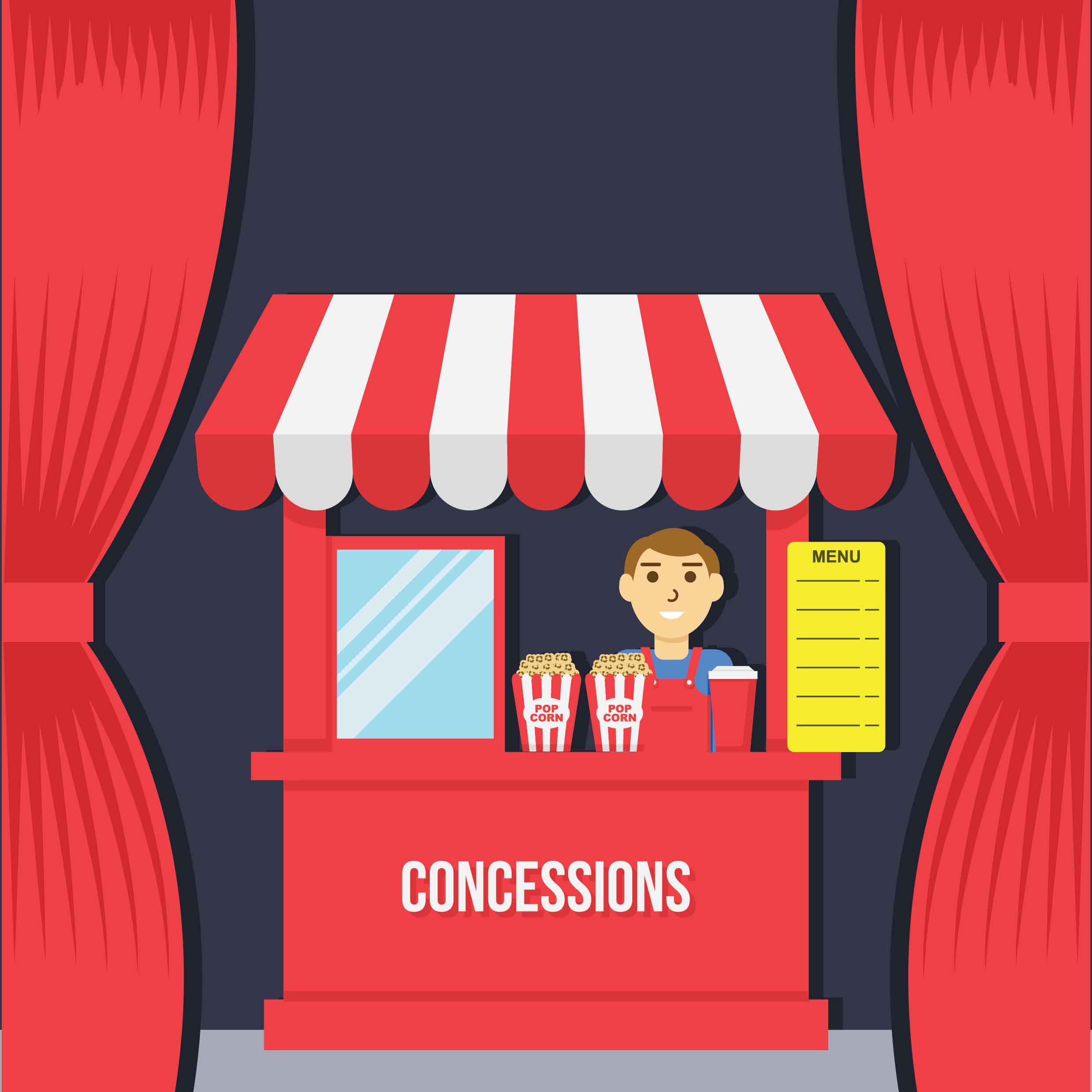 Concession Illustration Vector 173340 Vector Art at Vecteezy