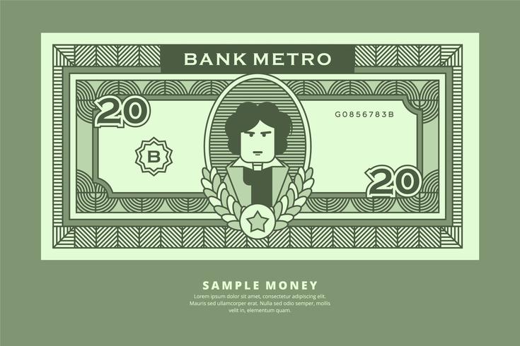 Sample Money Illustration vector