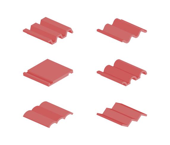 Free Unique Roof Tile Vectors