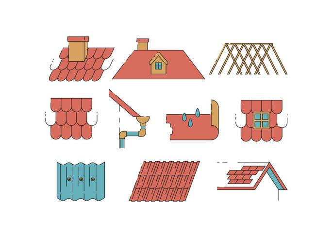 Roof Icons Vector