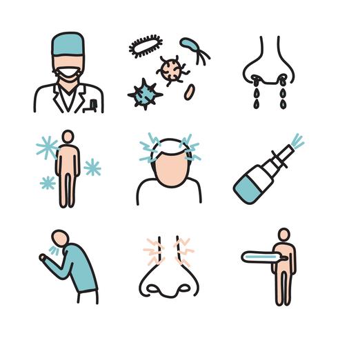 Sinus Sickness Vectors