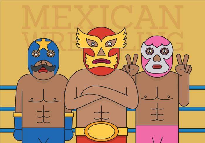 Mexican Wrestler vector