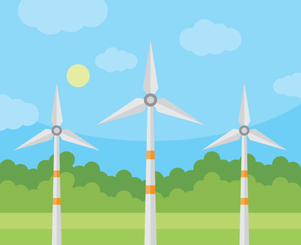 Wind Turbine Vector